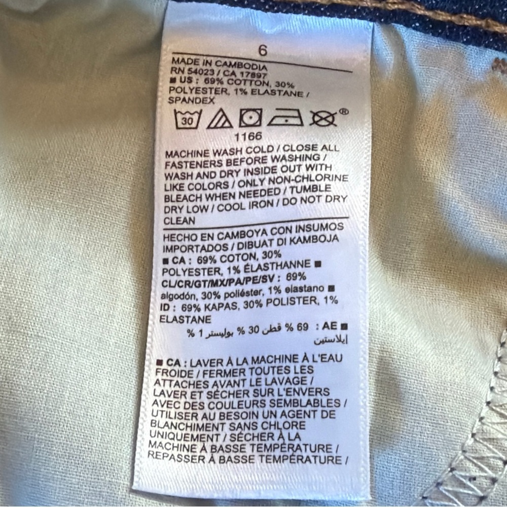 2 Pairs Old Navy OG High Rise Straight Blue Stretch Denim Jeans Women’s Sz 6 - Picture 9 of 9